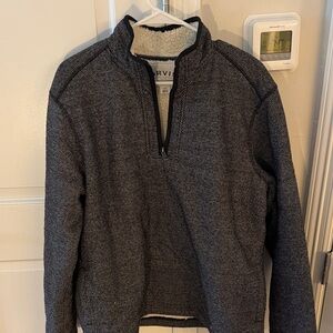 Orvis Men's Charcoal Zip-Up Sweater